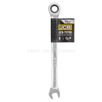 Ключ гайковий з тріскачкою 8 мм JCB Tools JCB-75708 Ключ гайковий з тріскачкою 8 мм JCB Tools JCB-75708