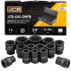 Набір головок ударних в металевому кейсі 14 од. 3/4'' (6-гр.) (17-50 мм)	JCB Tools JCB-6141-5MPB
