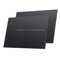 Набір сонячних панелей EcoFlow 2*400 Solar Panel Стаціонарні Набір сонячних панелей EcoFlow 2*400 Solar Panel Стаціонарні