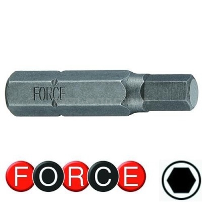 Біта 1/4" шестигранна (HEX) 3 мм, L=30 мм FORCE 1243003