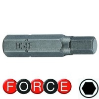 Біта 1/4" шестигранна (HEX) 5 мм, L=30 мм FORCE 1243005 Біта 1/4" шестигранна (HEX) 5 мм, L=30 мм FORCE 1243005