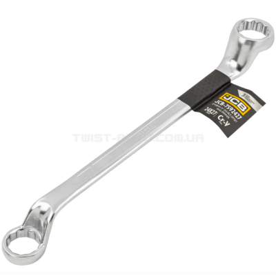 Ключ накидний відігнутий на 75 градусів 24х27 мм JCB Tools JCB-7592427 Ключ накидний відігнутий на 75 градусів 24х27 мм JCB Tools JCB-7592427