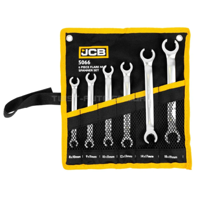 Набір розрізних ключів в чохлі 6 од. JCB Tools JCB-5066 Набір розрізних ключів в чохлі 6 од. JCB Tools JCB-5066