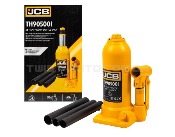 Домкрат пляшковий 5т JCB Tools JCB-TH905001 Домкрат пляшковий 5т JCB Tools JCB-TH905001
