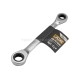 Ключ накидний з тріскачкою 10х13 мм JCB Tools JCB-7571013M