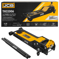 Домкрат підкатний гідравлічний низькопрофільний (70-610 мм) 1,5т JCB Tools JCB-TH32006 Домкрат підкатний гідравлічний низькопрофільний (70-610 мм) 1,5т JCB Tools JCB-TH32006