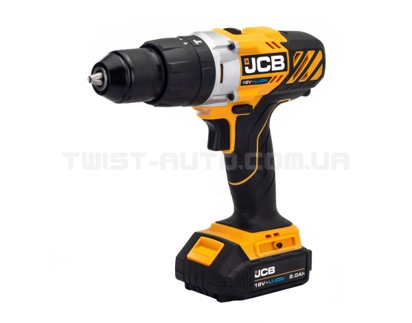 Акумуляторний дриль-шуруповерт з комлектом JCB Tools JCB-18CD-2XB-E