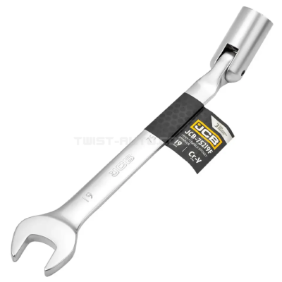 Ключ ріжково-шарнірний 19 мм JCB Tools JCB-75219F Ключ ріжково-шарнірний 19 мм JCB Tools JCB-75219F