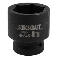 Головка торцева ударна 1" 48 мм (6-гр.) FORCEKRAFT FK-48548 Головка торцева ударна 1" 48 мм (6-гр.) FORCEKRAFT FK-48548