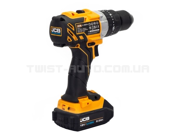 Акумуляторний дриль-шуруповерт з комлектом JCB Tools JCB-18BLCD-2XB-E Акумуляторний дриль-шуруповерт з комлектом JCB Tools JCB-18BLCD-2XB-E