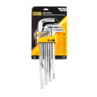 Haбир Г-подоб. ключей удлиненных HEX 13 ед. (2 мм-19 мм) JCB Tools JCB-5137XL Haбир Г-подоб. ключей удлиненных HEX 13 ед. (2 мм-19 мм) JCB Tools JCB-5137XL