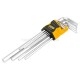 Haбіp Г-подіб. ключів подовжених HEX 9 пр. (1,5 мм-10 мм) JCB Tools JCB-5093XL Haбіp Г-подіб. ключів подовжених HEX 9 пр. (1,5 мм-10 мм) JCB Tools JCB-5093XL