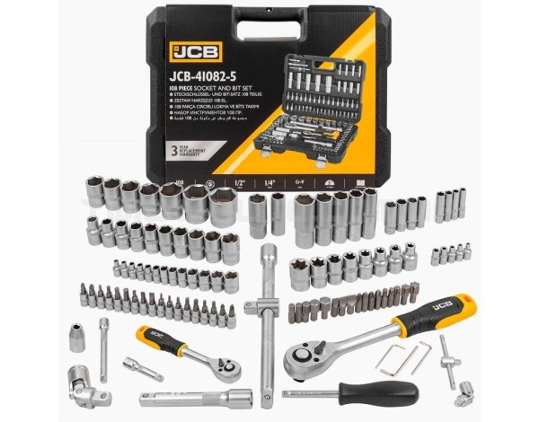 Набір інструментів 108 од. 1/4", 1/2" ( 6гр.) JCB Tools JCB-41082-5