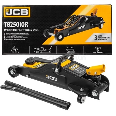 Домкрат подкатной гидравлический 2т min 89мм - max 359 мм JCB Tools JCB-T825010R Домкрат подкатной гидравлический 2т min 89мм - max 359 мм JCB Tools JCB-T825010R
