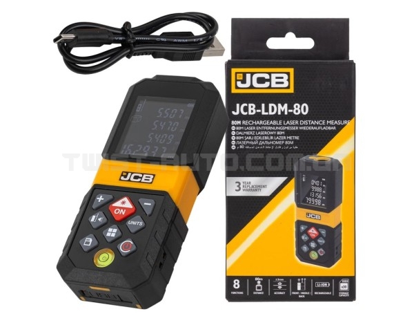 Лазерний далекомір JCB Tools 80 м JCB-LDM-80 Лазерний далекомір JCB Tools 80 м JCB-LDM-80