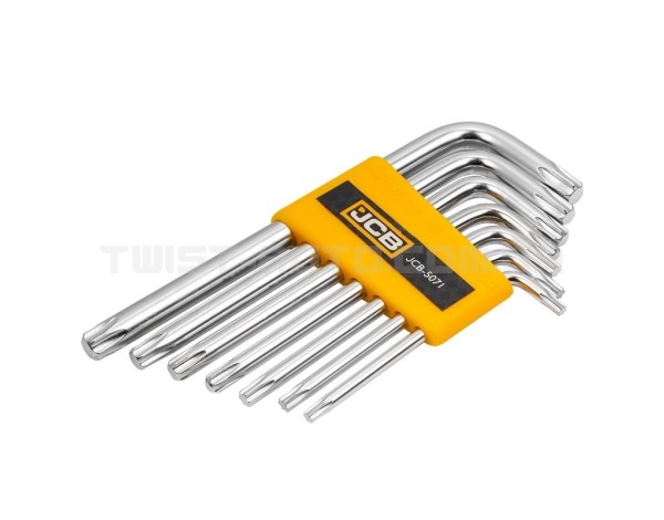 Haбіp Г-подіб. ключів TORX 7од. (T10H-T40H) JCB Tools JCB-5071 Haбіp Г-подіб. ключів TORX 7од. (T10H-T40H) JCB Tools JCB-5071