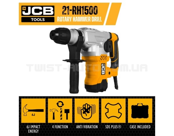 Перфоратор бочковий JCB Tools JCB-RH1500-E Перфоратор бочковий JCB Tools JCB-RH1500-E