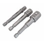 Набір тримачів під шуруповерт для головок 1/4", 3/8", 1/2" SATRA - S-14HS3