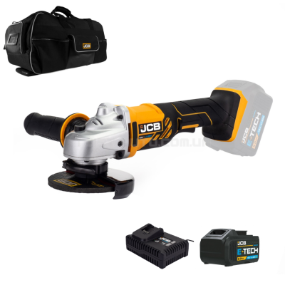 Акумуляторна шліфмашина (КШМ) з комплектом JCB Tools JCB-18AG-5BG-E
