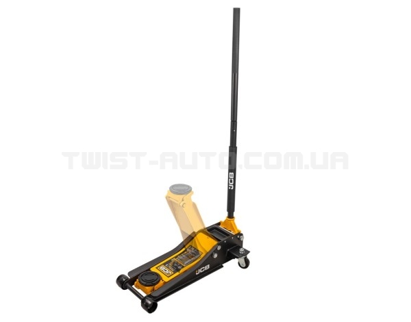 Домкрат підкатний, низькопрофільний, двопоршневий 3 т, min 75 мм -max 505 мм JCB Tools JCB-TH33013 Домкрат підкатний, низькопрофільний, двопоршневий 3 т, min 75 мм -max 505 мм JCB Tools JCB-TH33013
