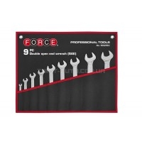 Набор ключей рожковых дюймовых на полотне 9 пр. (1/4"-1-1/4")  FORCE 50925SC