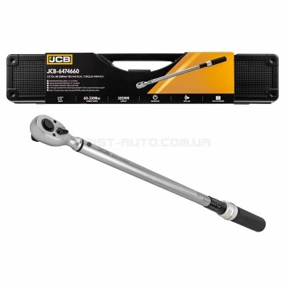 Динамометрический ключ 1/2" (60-330 Нм) JCB Tools JCB-6474660 Динамометрический ключ 1/2" (60-330 Нм) JCB Tools JCB-6474660