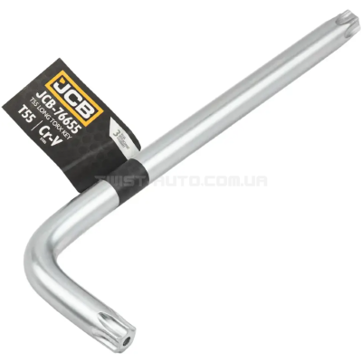 Ключ Г-подібний TORX T55 JCB Tools JCB-76655 Ключ Г-подібний TORX T55 JCB Tools JCB-76655
