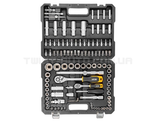 Набір інструментів 108 од. 1/4", 1/2" ( 6гр.) JCB Tools JCB-41082-5