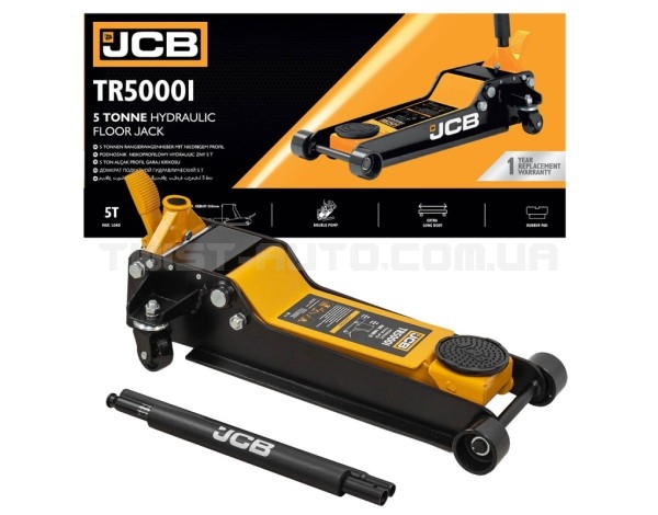Домкрат підкатний гідравлічний 5т 90-550мм JCB Tools JCB-TR50001 Домкрат підкатний гідравлічний 5т 90-550мм JCB Tools JCB-TR50001