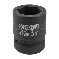 Головка торцева ударна 1" 35 мм (6-гр.) FORCEKRAFT FK-48535 Головка торцева ударна 1" 35 мм (6-гр.) FORCEKRAFT FK-48535