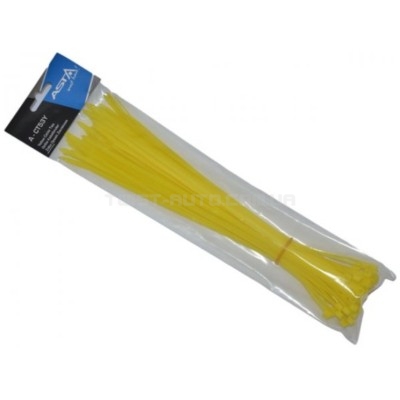 Хомут пластиковий (жовтий) 50 шт./5x300 мм ASTA A-CT53Y