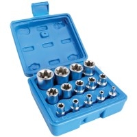 Набір головок TORX 1/4"-1/2" E4-E24 14 од. SATRA S-P14ES Набір головок TORX 1/4"-1/2" E4-E24 14 од. SATRA S-P14ES
