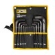 Haбіp Г-подіб. ключів HEX 10 од. (6-22 мм) в чохлі JCB Tools JCB-5107 Haбіp Г-подіб. ключів HEX 10 од. (6-22 мм) в чохлі JCB Tools JCB-5107