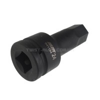 Головка HEX 24мм L=100мм ударна 3/4" 641124 JTC Головка HEX 24мм L=100мм ударна 3/4" 641124 JTC