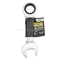 Ключ гайковий короткий з тріскачкою 18 мм JCB Tools JCB-757S18 Ключ гайковий короткий з тріскачкою 18 мм JCB Tools JCB-757S18