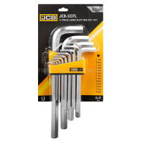 Haбіp Г-подіб. ключів подовжених HEX 13 пр. (2 мм-19 мм) JCB Tools JCB-5137L Haбіp Г-подіб. ключів подовжених HEX 13 пр. (2 мм-19 мм) JCB Tools JCB-5137L