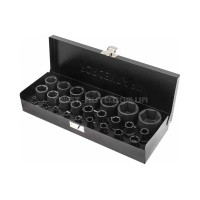 Набір ударних головок в металевому кейсі 25 пр. 1/4", 1/2" (6-гр.) FORCEKRAFT FK-50121K Набір ударних головок в металевому кейсі 25 пр. 1/4", 1/2" (6-гр.) FORCEKRAFT FK-50121K