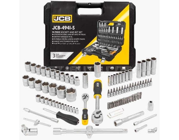 Набір інструментів 94 од. 1/4", 1/2" ( 6гр.) JCB Tools JCB-4941-5
