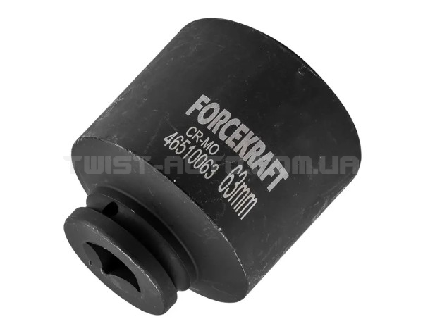 Головка торцева ударна глибока 3/4" 63 мм (6-гр.) FORCEKRAFT FK-46510063 Головка торцева ударна глибока 3/4" 63 мм (6-гр.) FORCEKRAFT FK-46510063
