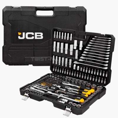 Набір інструментів 216 од. 1/4", 3/8", 1/2" ( 6гр.) JCB Tools JCB-38841 Набір інструментів 216 од. 1/4", 3/8", 1/2" ( 6гр.) JCB Tools JCB-38841