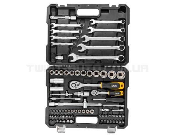Набір інструментів 82 од. 1/4", 1/2" ( 6гр.) JCB Tools JCB-4821-5