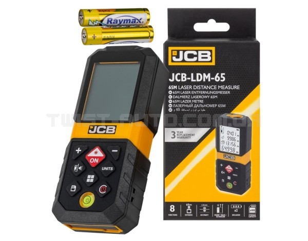 Лазерний далекомір JCB Tools 65 м JCB-LDM-65 Лазерний далекомір JCB Tools 65 м JCB-LDM-65