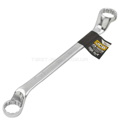 Ключ накидний відігнутий на 75 градусів 27х30 мм JCB Tools JCB-7592730 Ключ накидний відігнутий на 75 градусів 27х30 мм JCB Tools JCB-7592730
