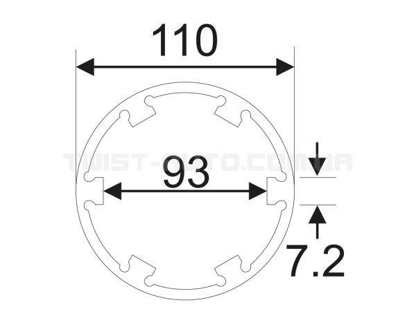 Головка ступичная для передней оси MAN 5268 JTC