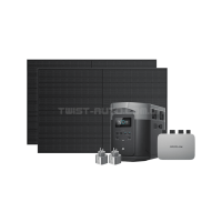 Комплект EcoFlow PowerStream – микроинвертор 600W + зарядная станция Delta Max 2000 и солнечные панели 2х400 Комплект EcoFlow PowerStream – микроинвертор 600W + зарядная станция Delta Max 2000 и солнечные панели 2х400