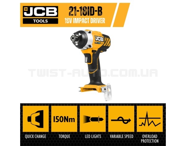 Акумуляторний гвинтоверт JCB Tools JCB-18ID-B-E Акумуляторний гвинтоверт JCB Tools JCB-18ID-B-E