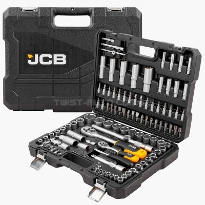 Набір інструментів 108 од. 1/4", 1/2" ( 6гр.) JCB Tools JCB-41082-5 Набір інструментів 108 од. 1/4", 1/2" ( 6гр.) JCB Tools JCB-41082-5