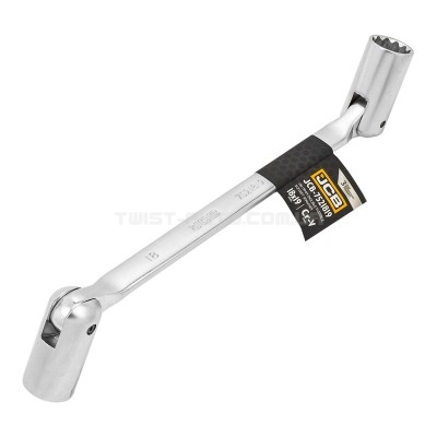 Ключ торцевий двосторонній з шарніром 18х19 мм JCB Tools JCB-7521819 Ключ торцевий двосторонній з шарніром 18х19 мм JCB Tools JCB-7521819