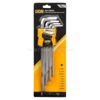 Haбіp Г-подіб. ключів подовжених HEX 9 пр. (1,5 мм-10 мм) JCB Tools JCB-5093XL Haбіp Г-подіб. ключів подовжених HEX 9 пр. (1,5 мм-10 мм) JCB Tools JCB-5093XL