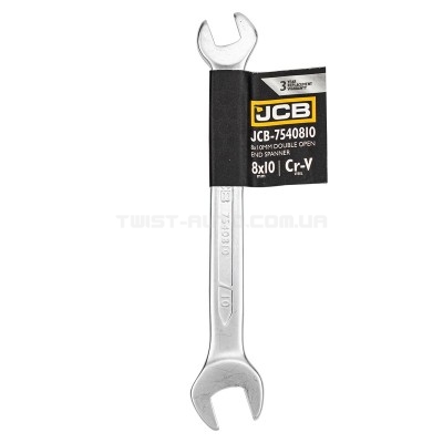 Ключ рожковый 8х10 мм JCB Tools JCB-7540810 Ключ рожковый 8х10 мм JCB Tools JCB-7540810